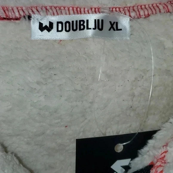 Red & Black Checkered/Gingham Sherpa Lined Winter Zip Up Vest NWT - Picture 3 of 4